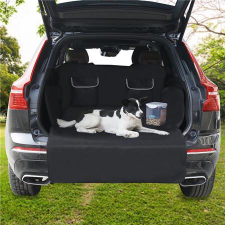 SUV Cargo Waterproof Pet Cargo Cover with Side Flap Protector 2 Pockets Dog Seat Cover Mat 1.83m X1.05m