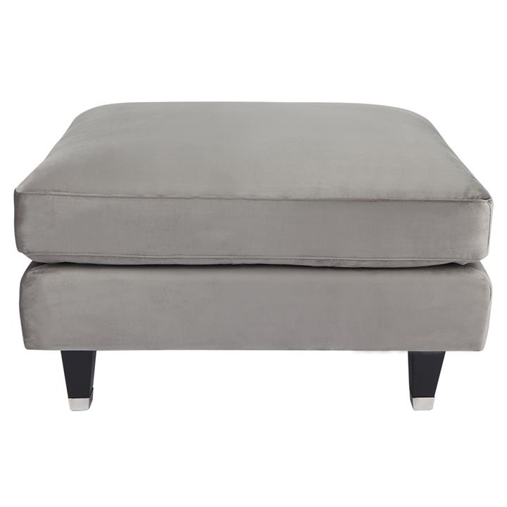 Tailor Foot Stool - Charcoal Velvet
