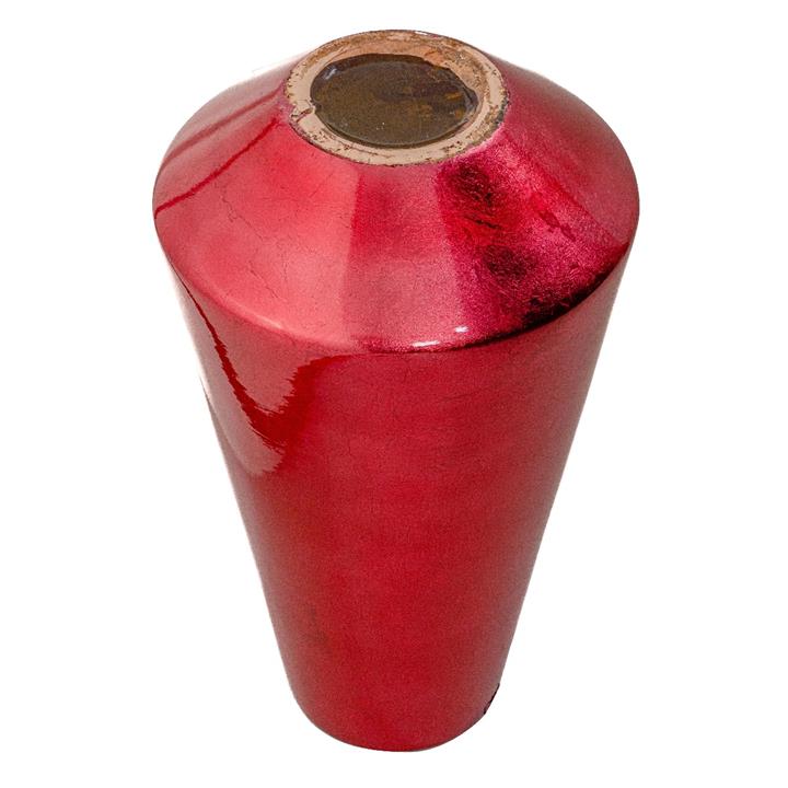 Tapered Lacquer Large Vase - Red