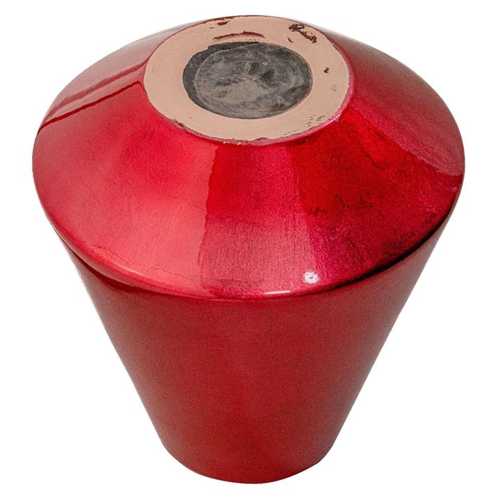 Tapered Lacquer Medium Vase - Red