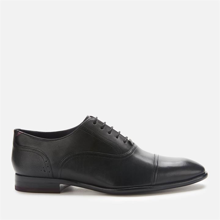 Ted Baker Men's Circass Leather Toe Cap Oxford Shoes - Black - UK 7