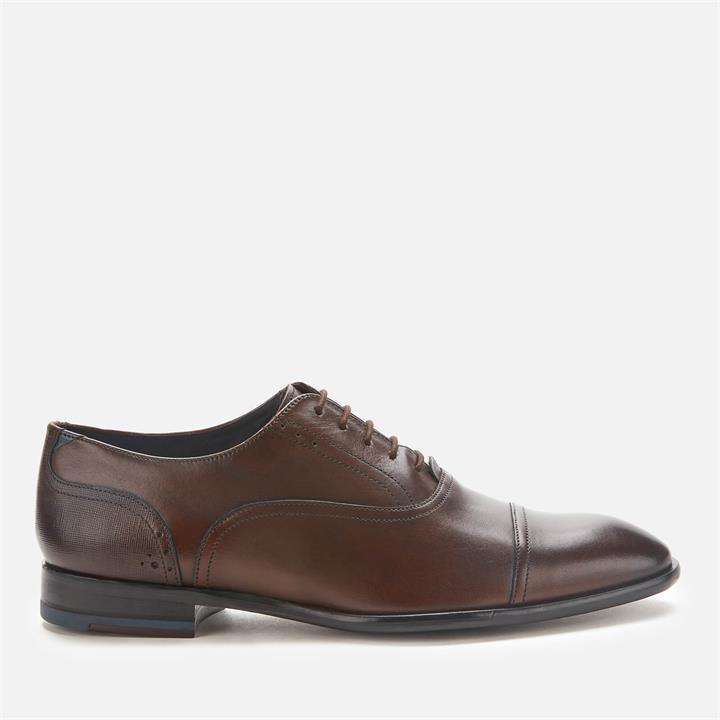 Ted Baker Men's Circass Leather Toe Cap Oxford Shoes - Brown - UK 8