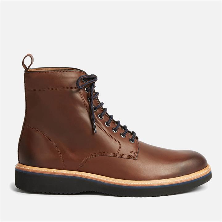 Ted Baker Men's Linton Leather Lace Up Boots - Brown - UK 7