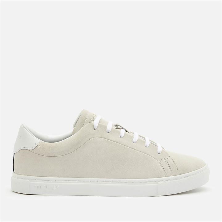 Ted Baker Men's Triloba Suede Cupsole Trainers - White - UK 10