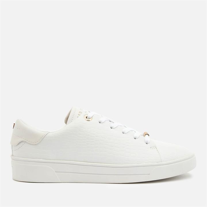 Ted Baker Women's Zennco Leather Cupsole Trainers - White - UK 8