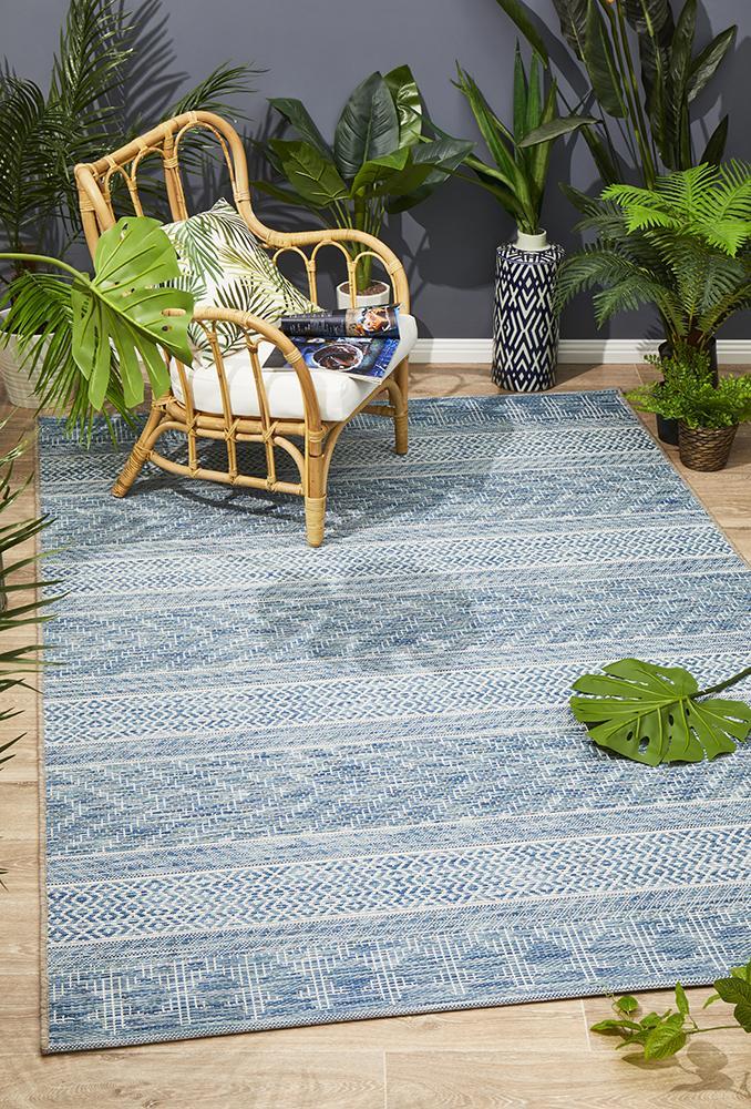 Terrace Urban Runner Rug Blue 400X80
