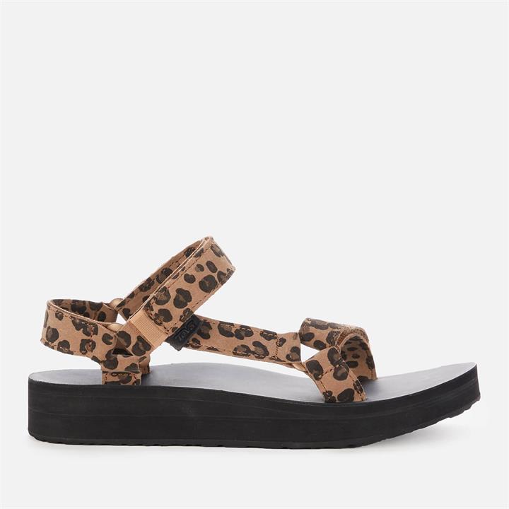 Teva Women's Midform Universal Sandals - Leopard/Black - UK 3