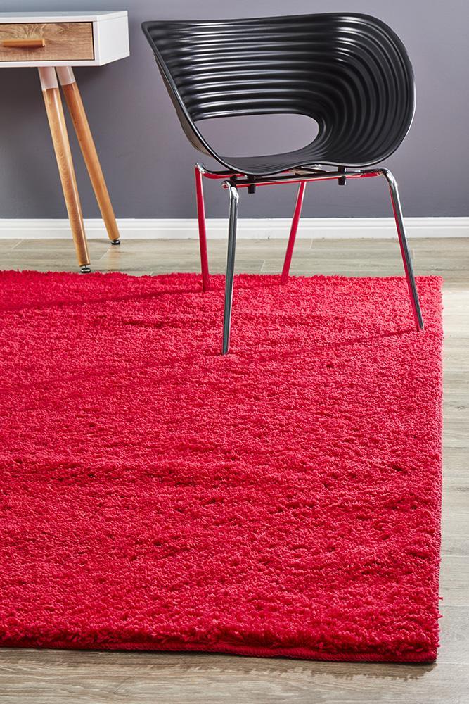 Texture Round Shag Rug Pink 320x230cm