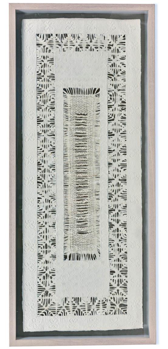 Textured Rectangle Paper Wall Art 140x60- Natural