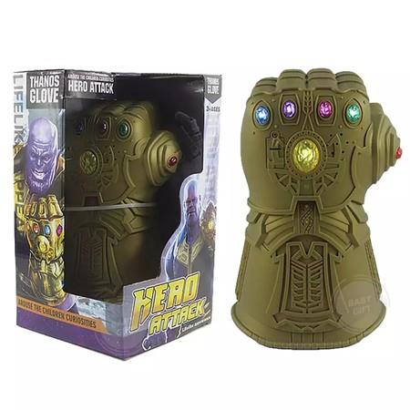 Thanos Glove Hero Attack Toy with Gemstones with Light and Sound for kids