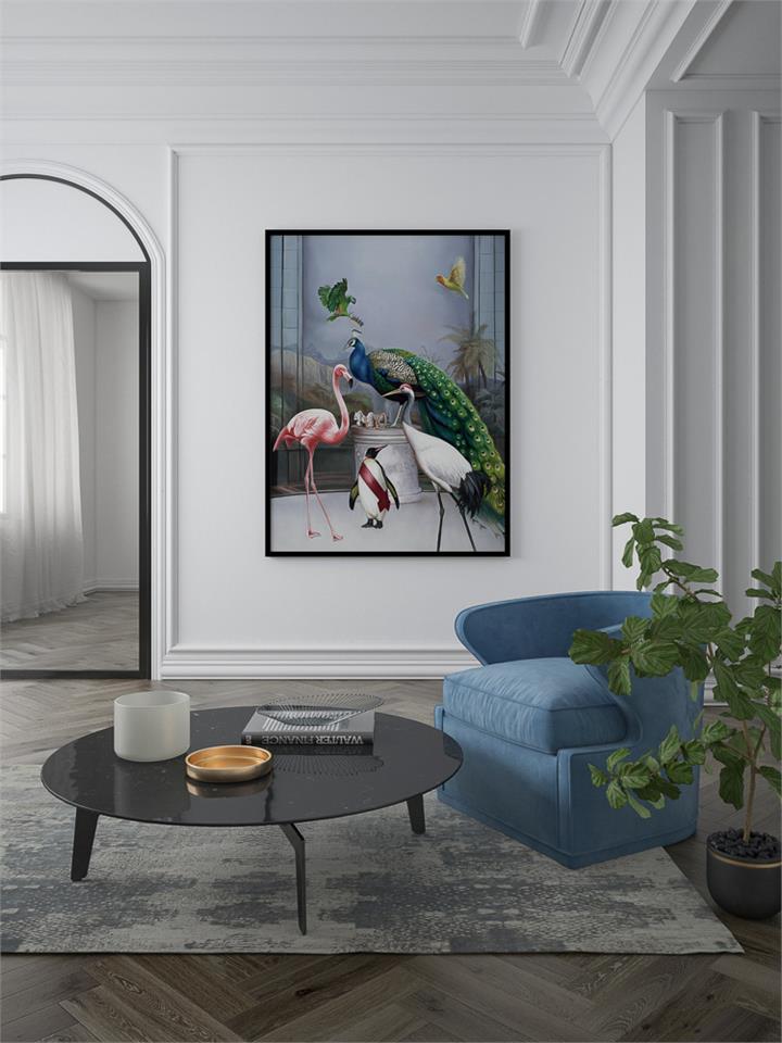 The Coronation - Black Box Frame Canvas - 100x75 - Portrait