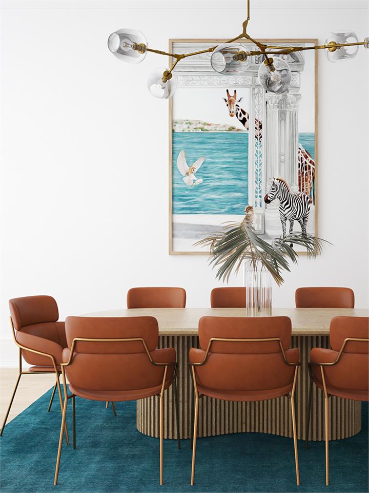 The Message Art Print - Black Box Frame Canvas - 75x100 - Portrait