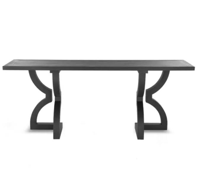 Theodore Console Satin Black Oak