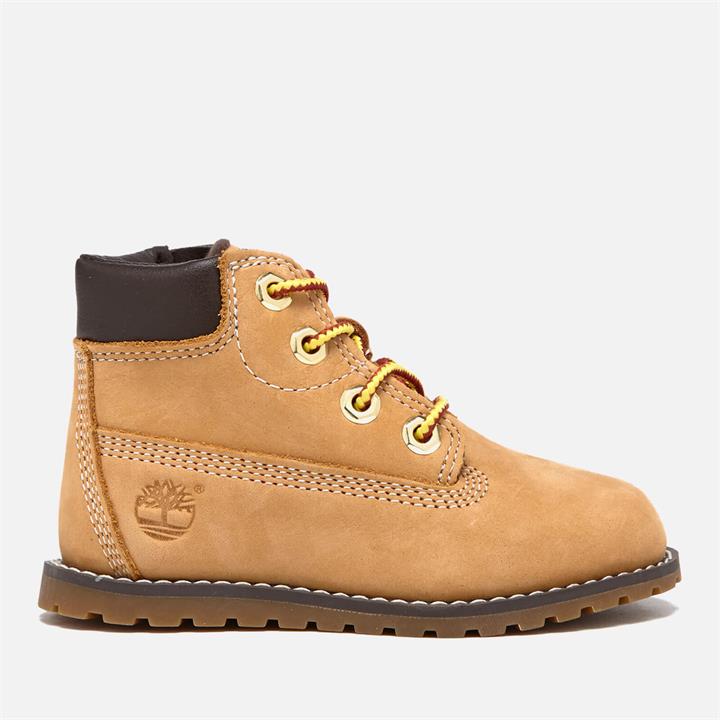 Timberland Toddlers' Pokey Pine 6 Inch Boots - Wheat Nubuck - UK 10 Toddler