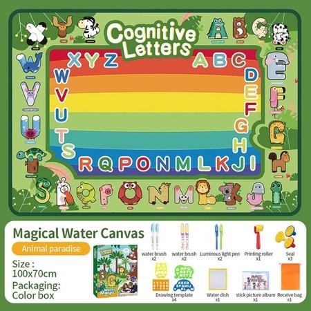 Toddler Drawing Water Mat 39.73x27.56 Inch Coloring Play Mat Learning Educational Toys Gift For Children