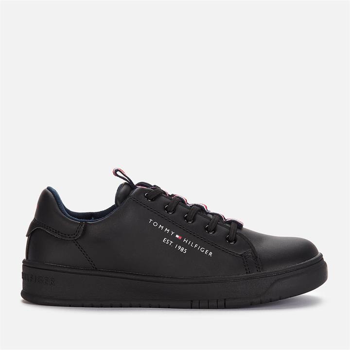 Tommy Hilfiger Boys' Low Cut Lace-Up Sneaker Black - UK 13 Kids