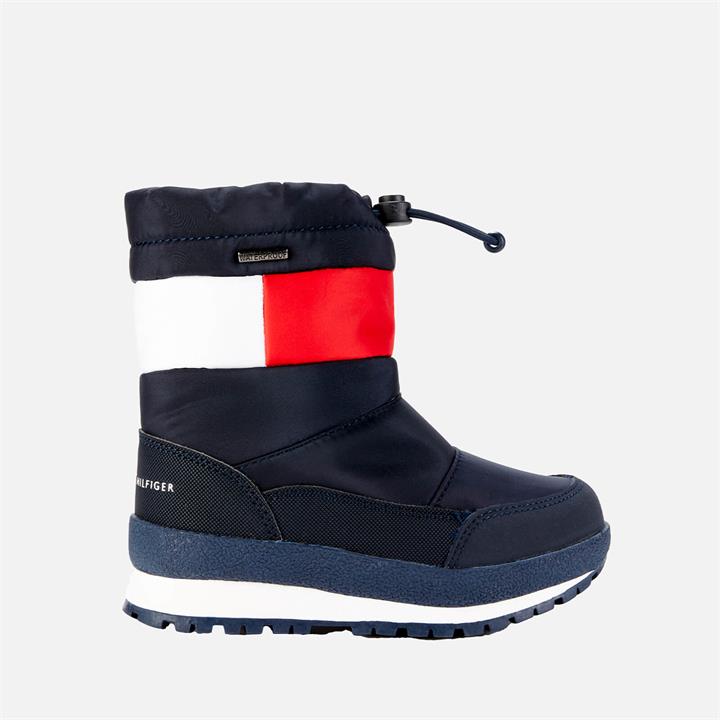 Tommy Hilfiger Boys' Technical Boot Blue/Red/White Blue/Red/White - UK 8.5 Toddler