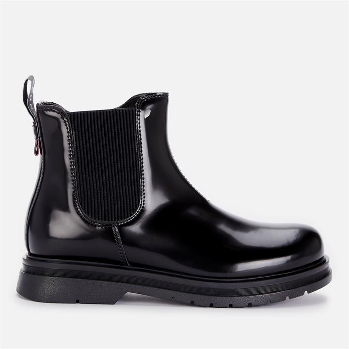 Tommy Hilfiger Girls' Chelsea Boot Black Black - UK 1 Kids