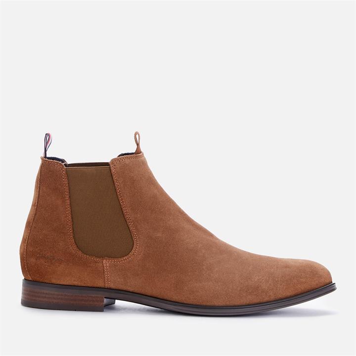 Tommy Hilfiger Men's Casual Suede Chelsea Boots - Timber - UK 7