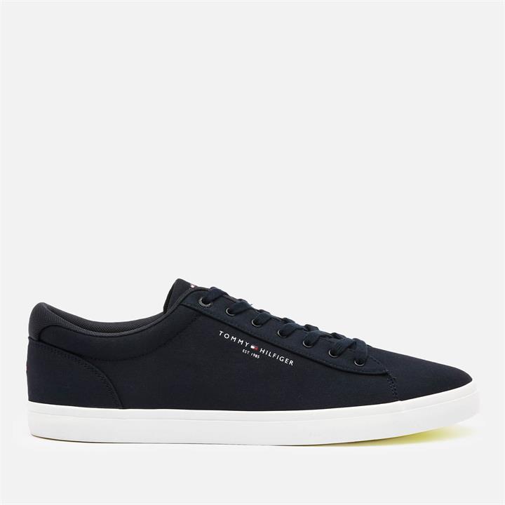 Tommy Hilfiger Men's Essential Stripes Canvas Vulcanised Trainers - Desert Sky - UK 7