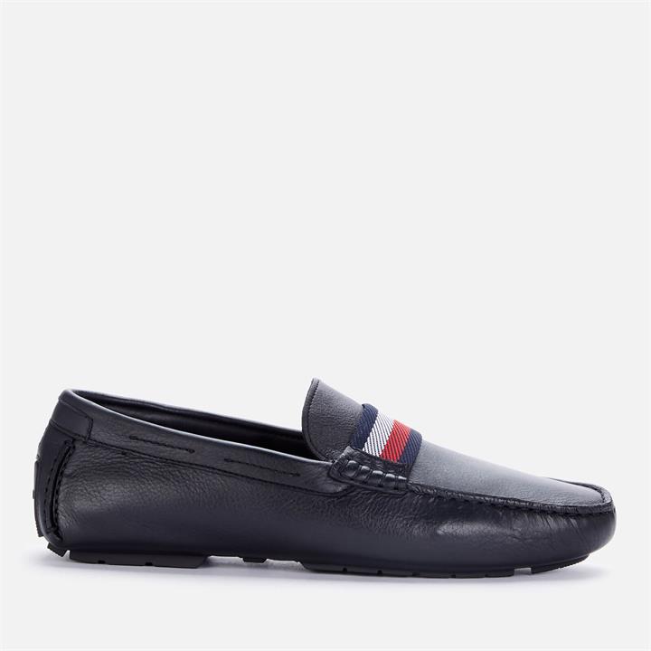 Tommy Hilfiger Men's Iconic Leather Driving Shoes - Black - UK 8
