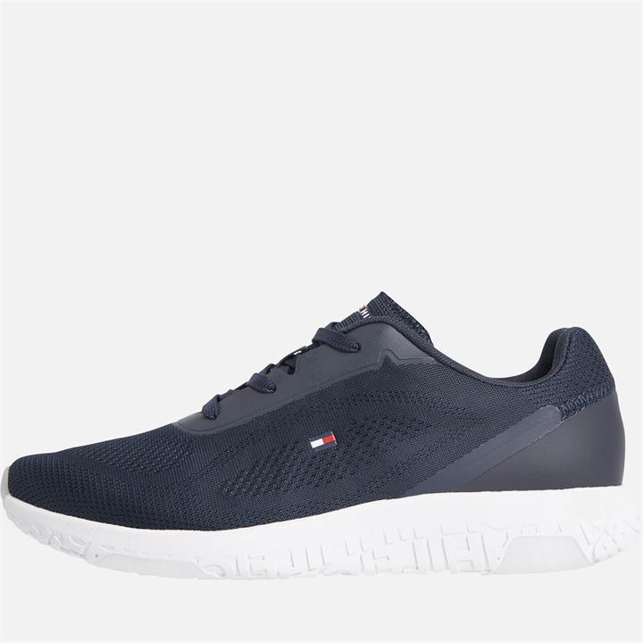 Tommy Hilfiger Men's Lightweight Tech Mesh Flag Running Style Trainers - Desert Sky - UK 7