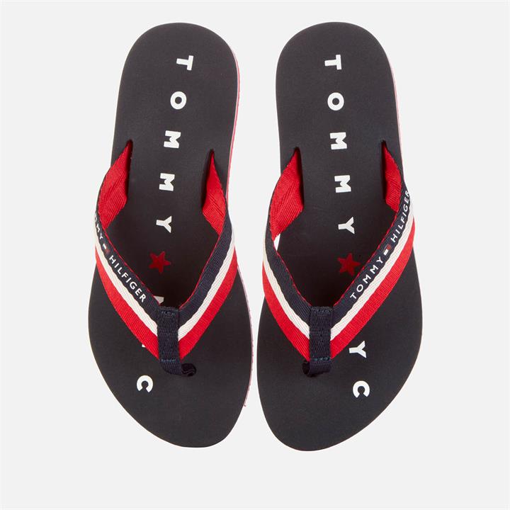 Tommy Hilfiger Women's Mellie NY Toe Post Sandals - Midnight - UK 4