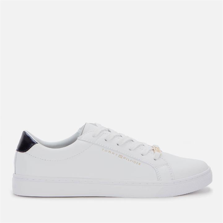 Tommy Hilfiger Women's Venus Leather Essential Trainers - White - UK 6.5