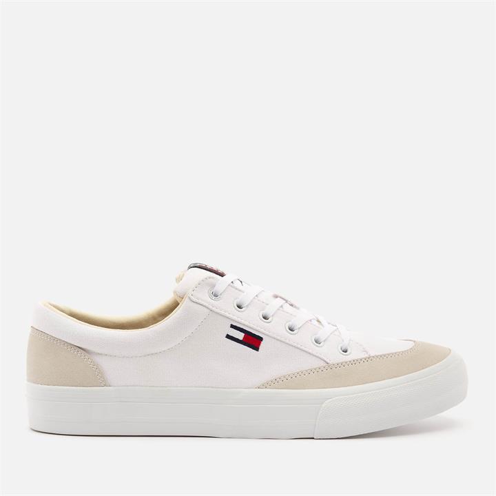 Tommy Jeans Men's Skate Vulcanised Trainers - White - UK 8