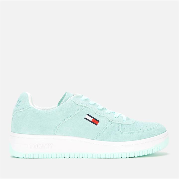 Tommy Jeans Men's Zion Suede Basket Trainers - Aqua - UK 9