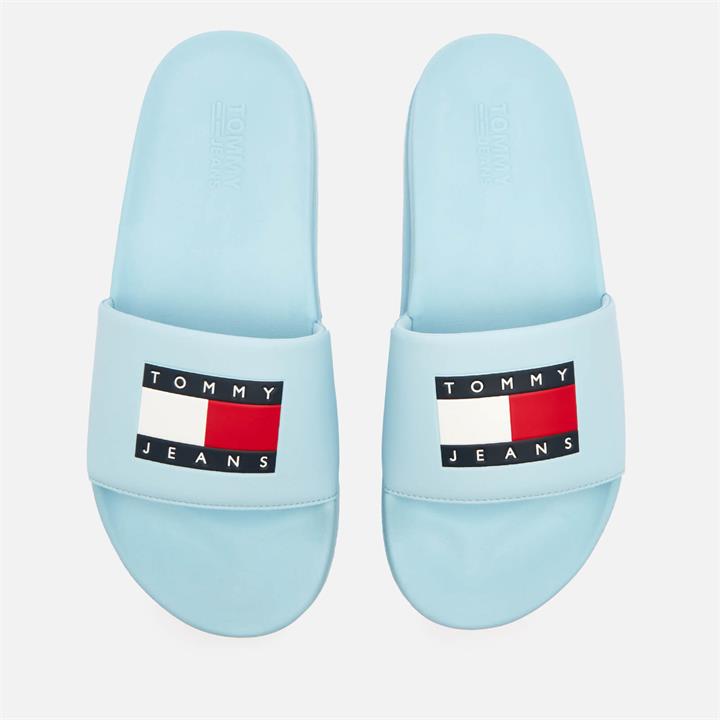 Tommy Jeans Women's Flatform Pool Slide Sandals - Rain Dance - UK 6.5