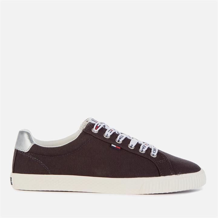 Tommy Jeans Women's Hazel Casual Canvas Trainers - Midnight - UK 3.5