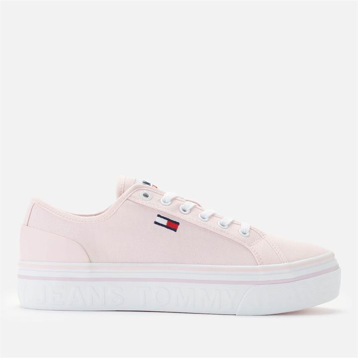 Tommy Jeans Women's Vulcanised Flatform Trainers - Light Pink - UK 4