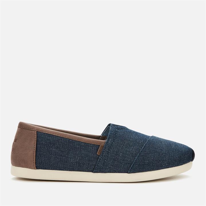 TOMS Men's Dark Denim with Trim Alpargata Espadrilles - Blue - UK 7