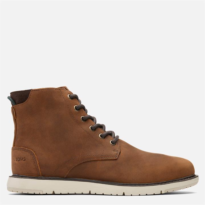 TOMS Men's Hillside Water Resistant Lace Up Boots - Brown - UK 8