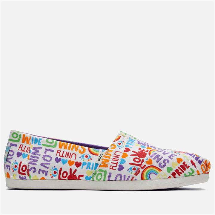 TOMS Women's Alpargata 'Pride Pack' Vegan Pumps - Multi - UK 4