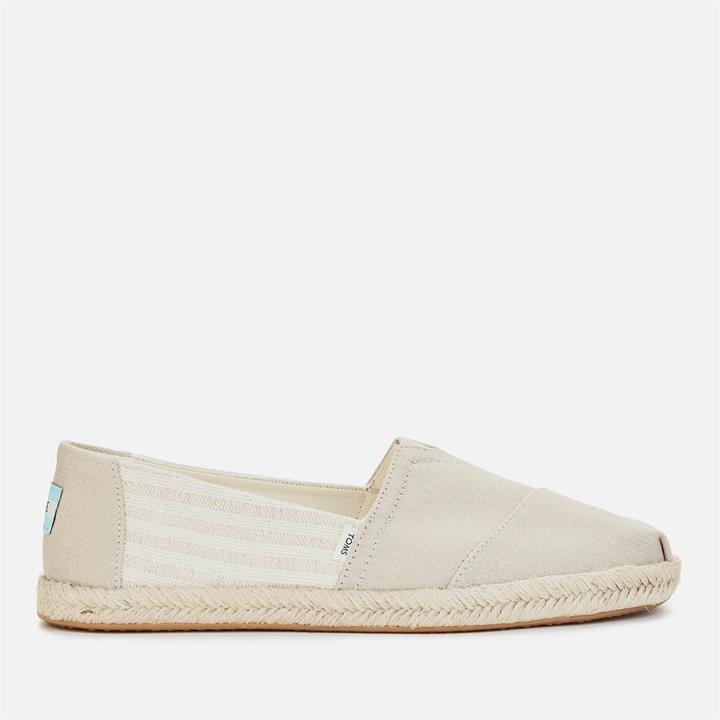 TOMS Women's Alpargata Rope University Stripes Vegan Espadrilles - Oxford Tan - UK 3