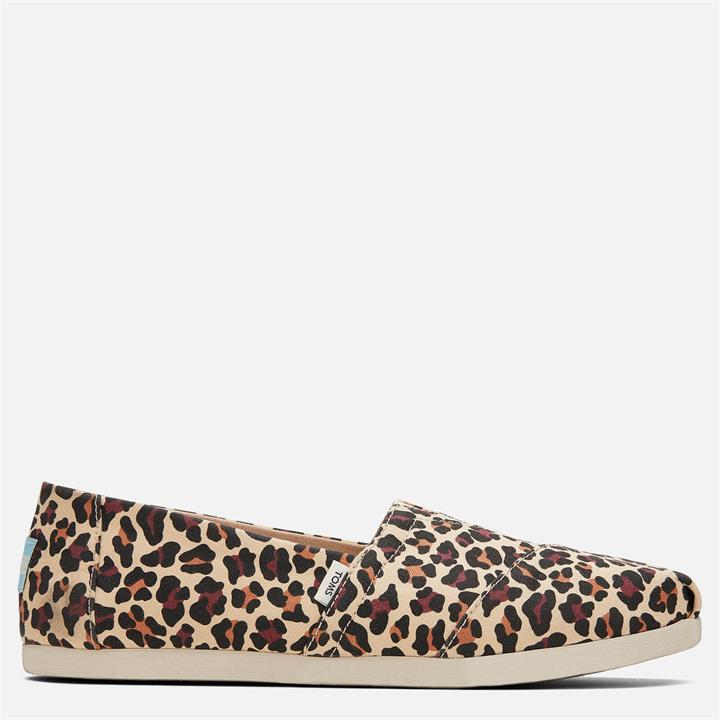 TOMS Women's Alpargata Vegan Slip-On Pumps - Beige Classic Leopard - UK 6