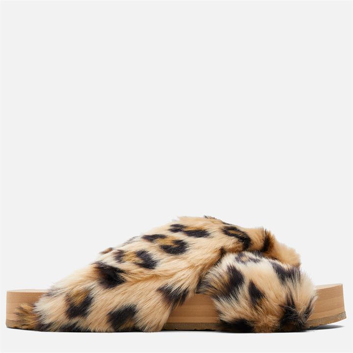 TOMS Women's Susie Vegan Eva Slippers - Natural Cheetah - UK 3
