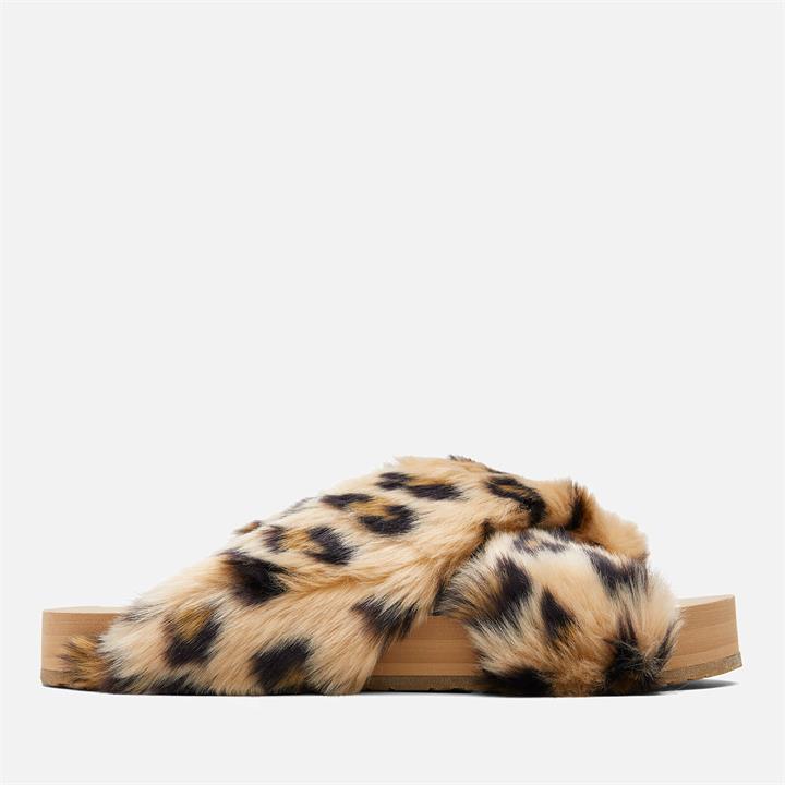 TOMS Women's Susie Vegan Eva Slippers - Natural Cheetah - UK 6