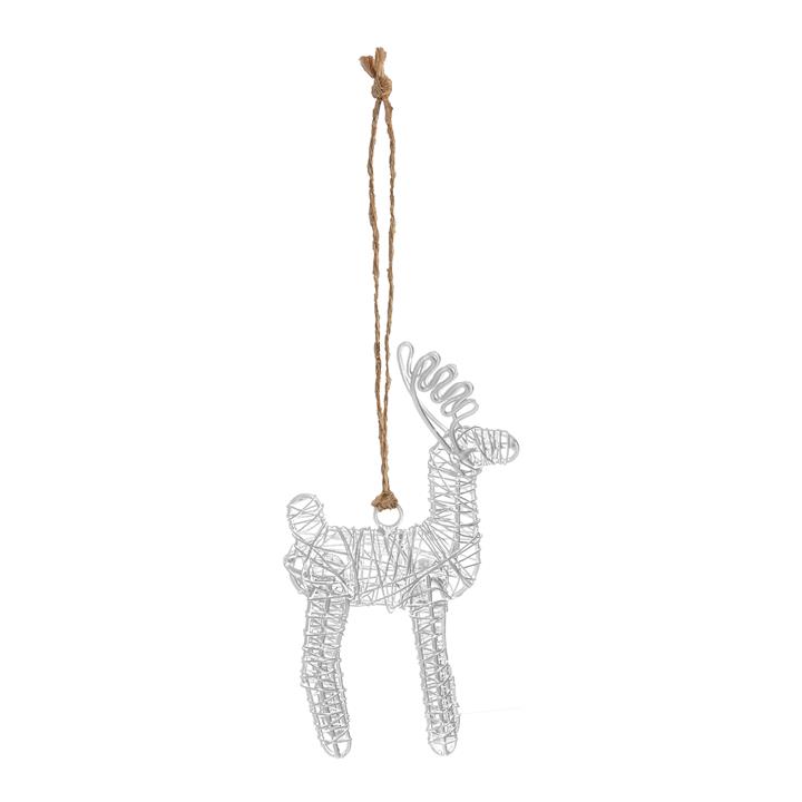 Tondor Hanging Reindeer White (4pk) -