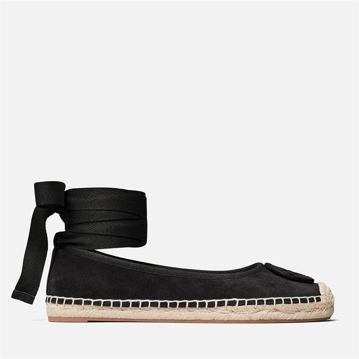 Tory Burch Women's Minnie Ballet Espadrilles - Black - UK 3