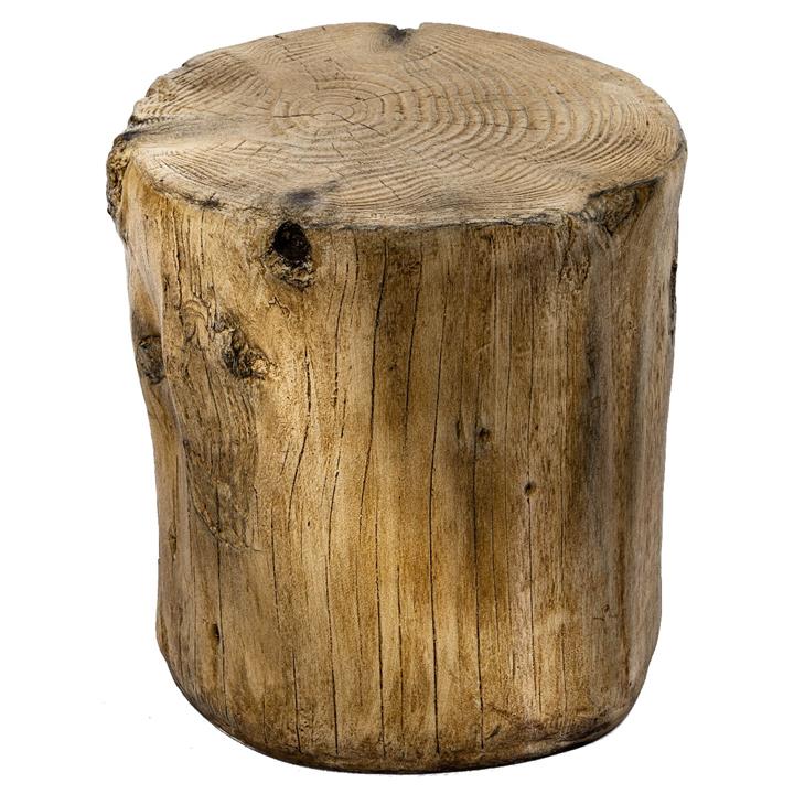 Tree Stump Stool Magnesium Oxide - Light Oak