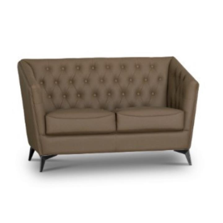 Tribeca 2 Seater Sofa - Brown Faux Leather