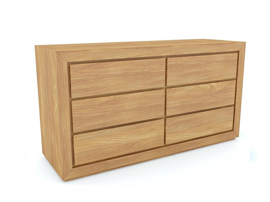 Tropez custom timber 6 drawer dresser