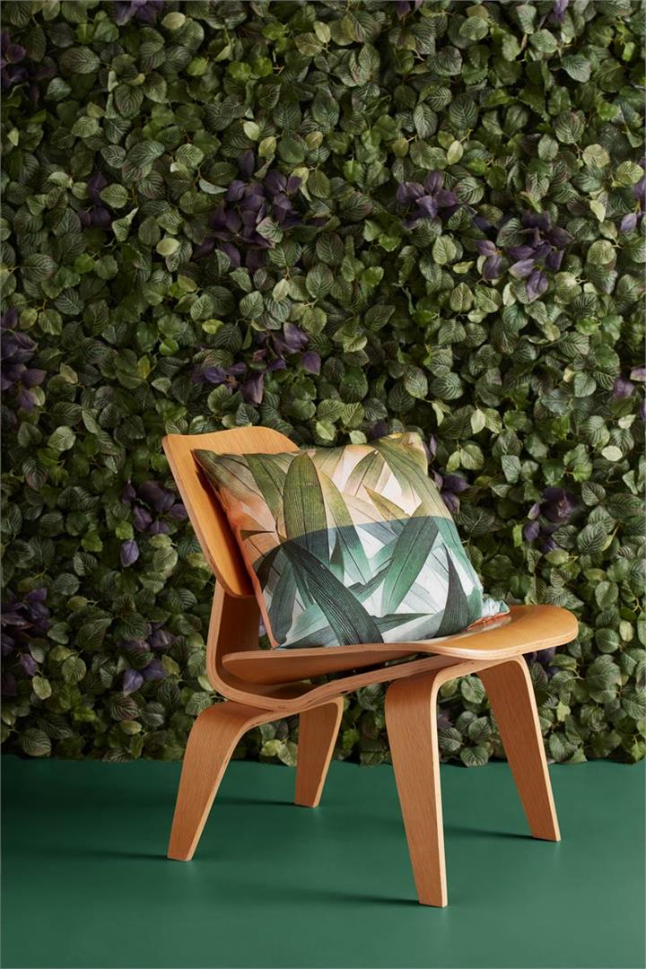 Tropical Flora Green Cushion