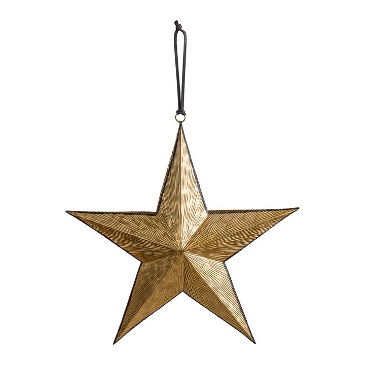 Turin Hanging Star Gold/Blk