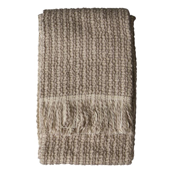 Two-Tone Woven Throw Natural