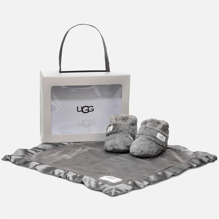 UGG Babies Bixbee Gift Set - Charcoal - UK 4 Baby