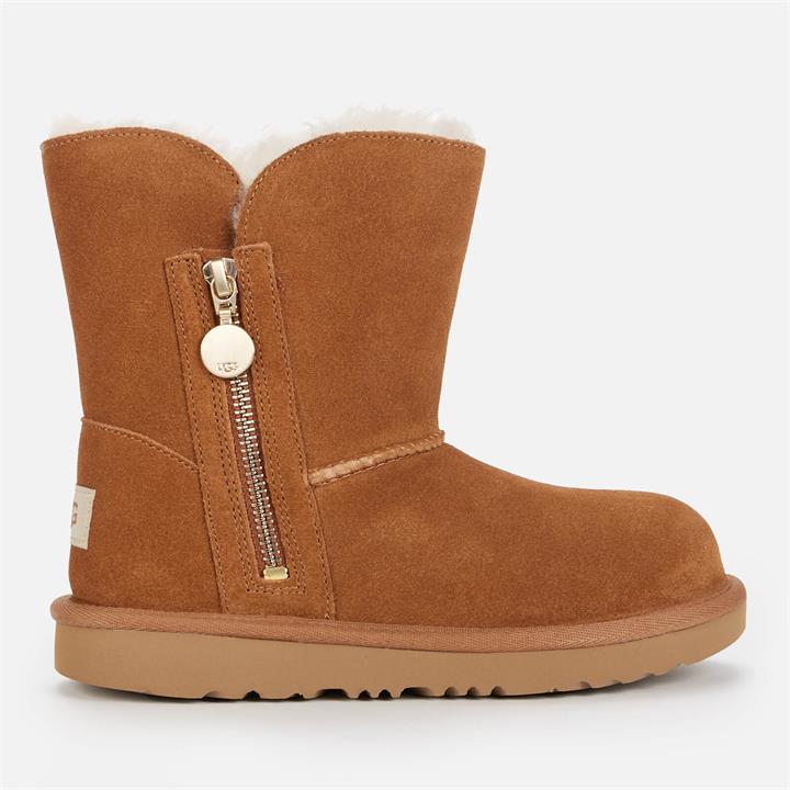 UGG Kids' Bailey Zip Short Boot - Chestnut - UK 12 Kids